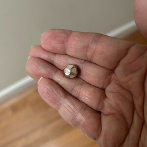 Pandora Silver Charm with White Hearts